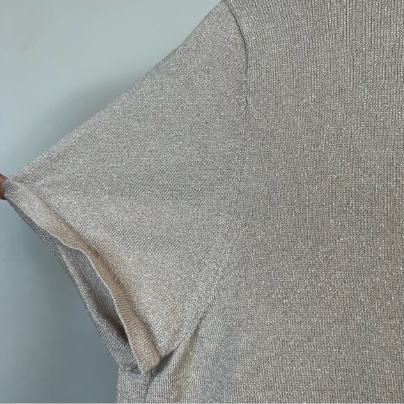 212 Collection Gold Speck Nude Cardigan Size Large - Picture 5 of 8